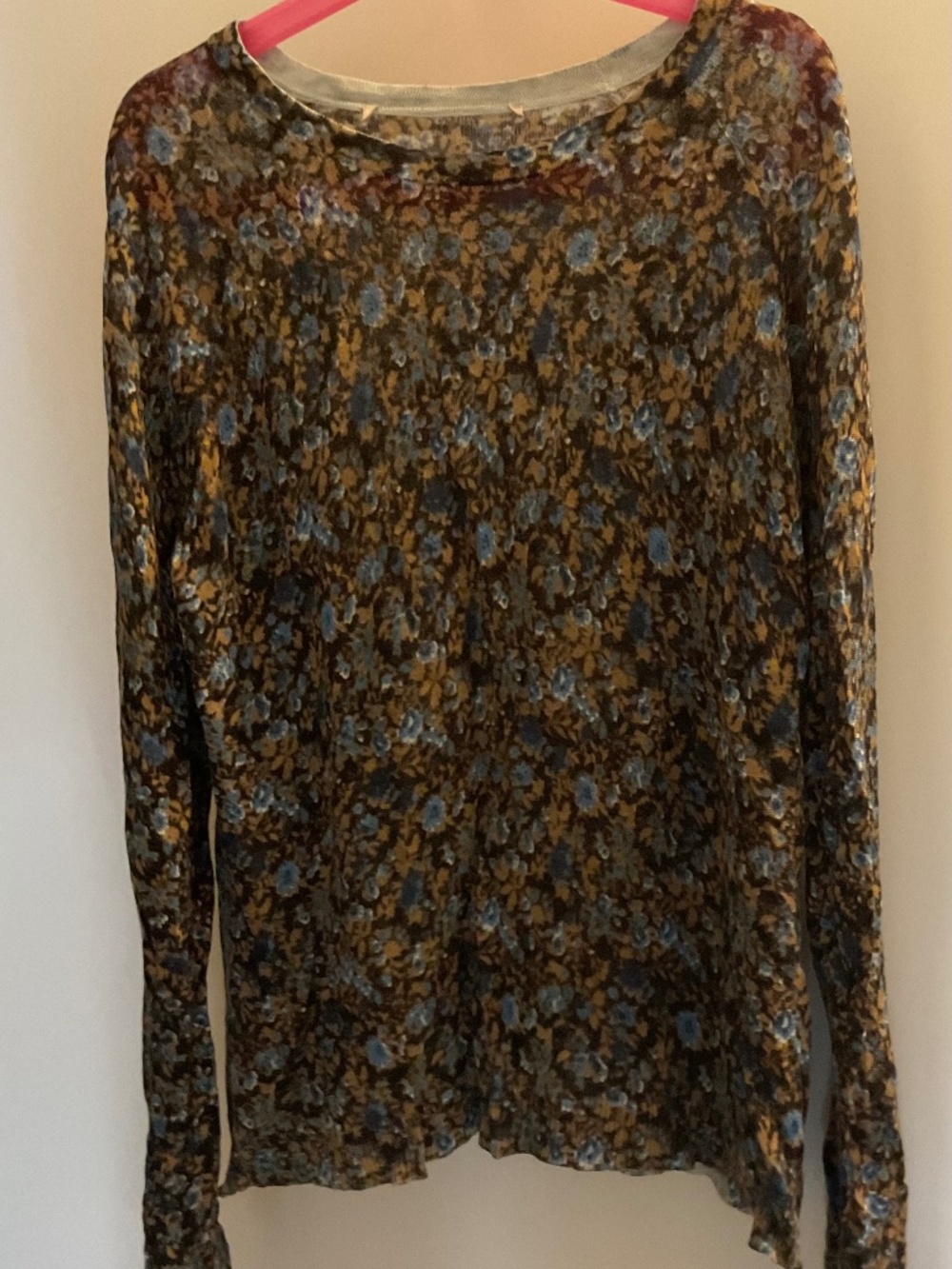 Ramie blended thin knit top